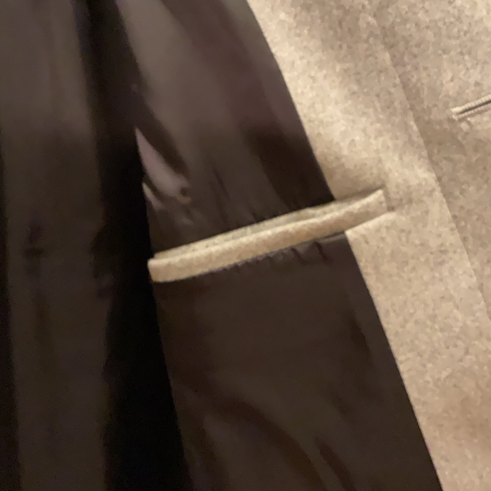 Theory Light Gray Trench Coat - Picture 5 of 6